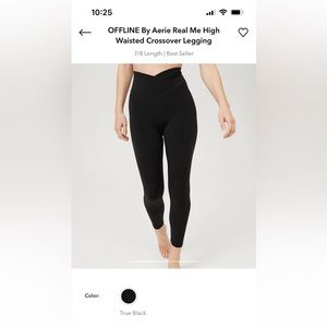 Aerie crossover 7/8 leggings